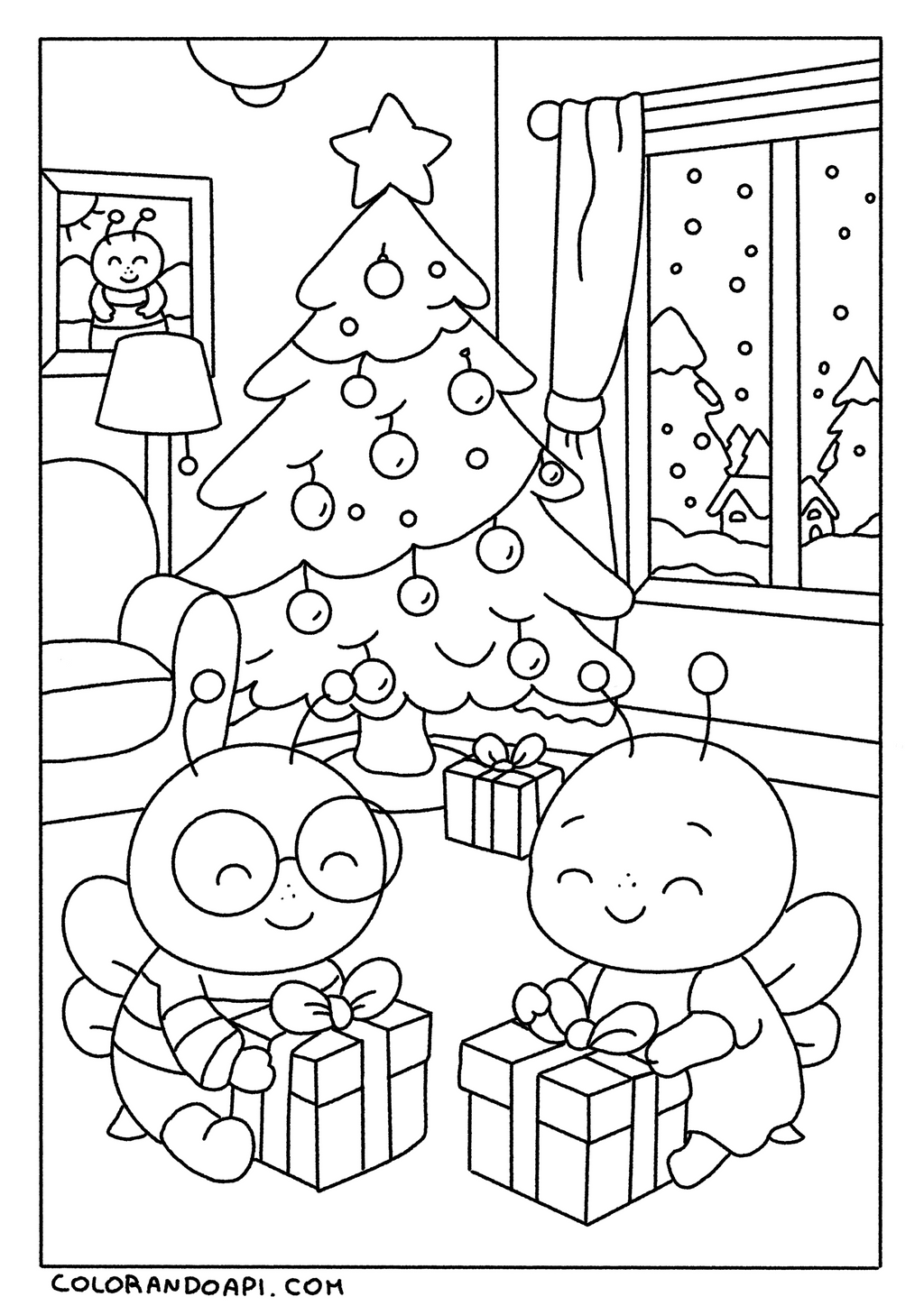 API CHE SCARTANO I REGALI 🎄🎁 DISEGNO GRATIS! 🎄🎁