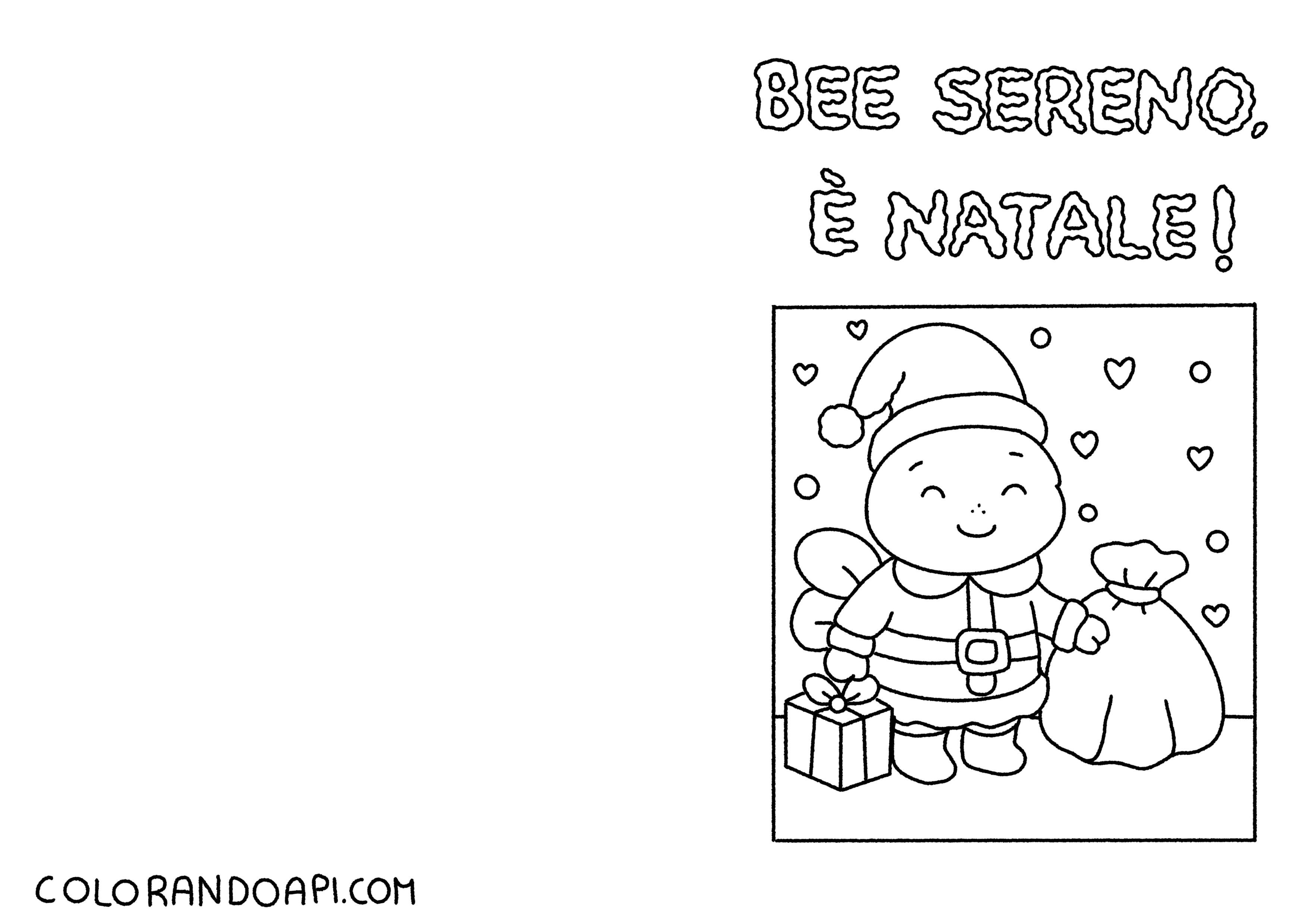 BEE SERENO, È NATALE! 🎄 CARTOLINA GRATIS DI NATALE 🎁