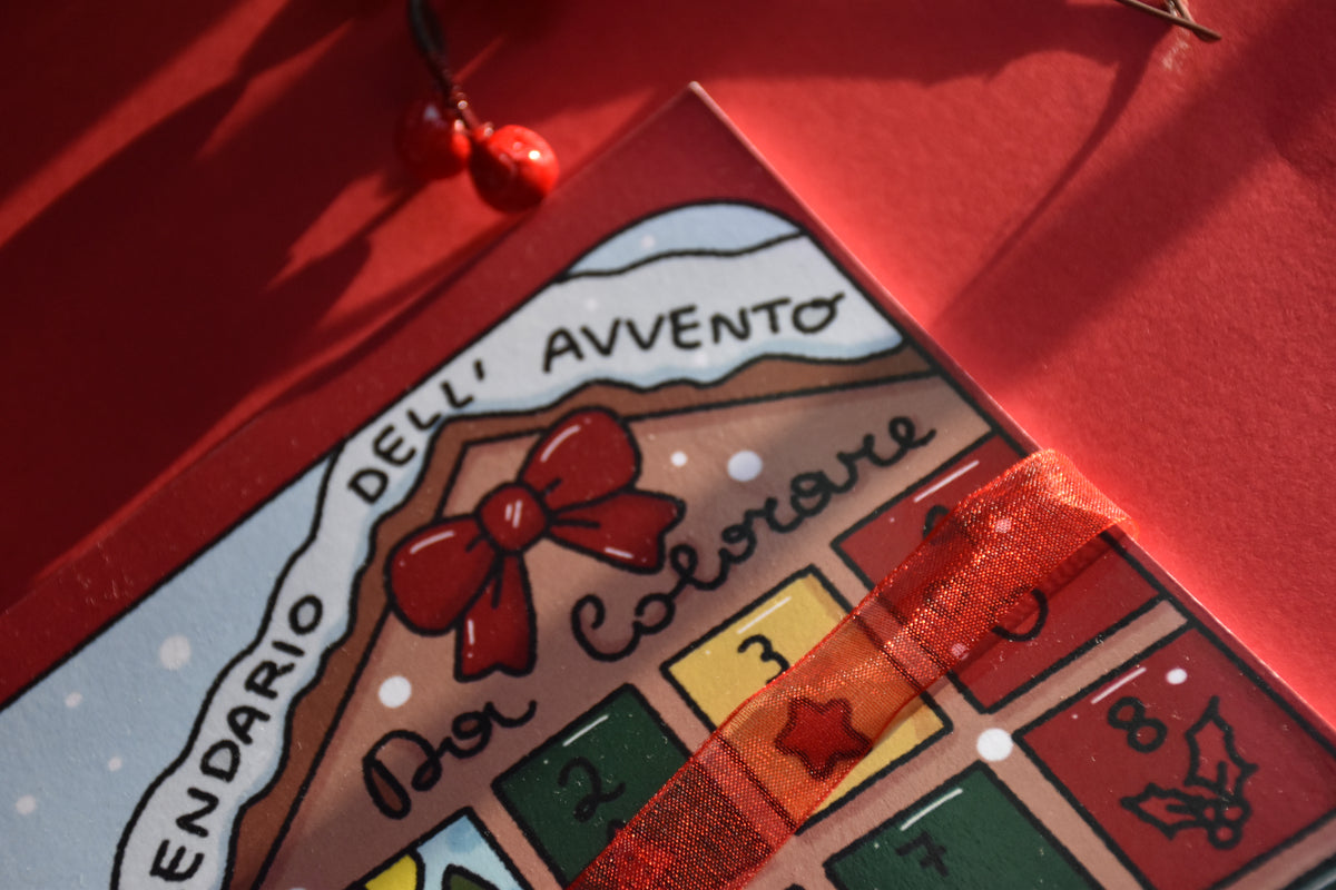 ASPETTANDO NATALE CON COLORANDO API: Calendario dell'avvento da colorare